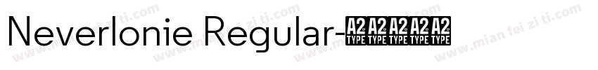 Neverlonie Regular字体转换
